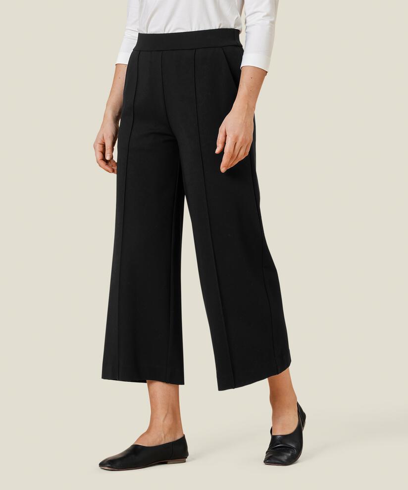 Schwere Jerseyhose Mit Taschen, Black