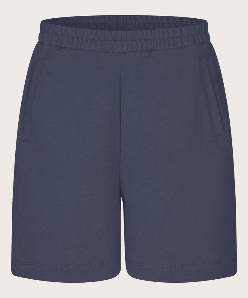 Shorts in Sweatshirtqualität mit elastischem Bund, Mood Indigo