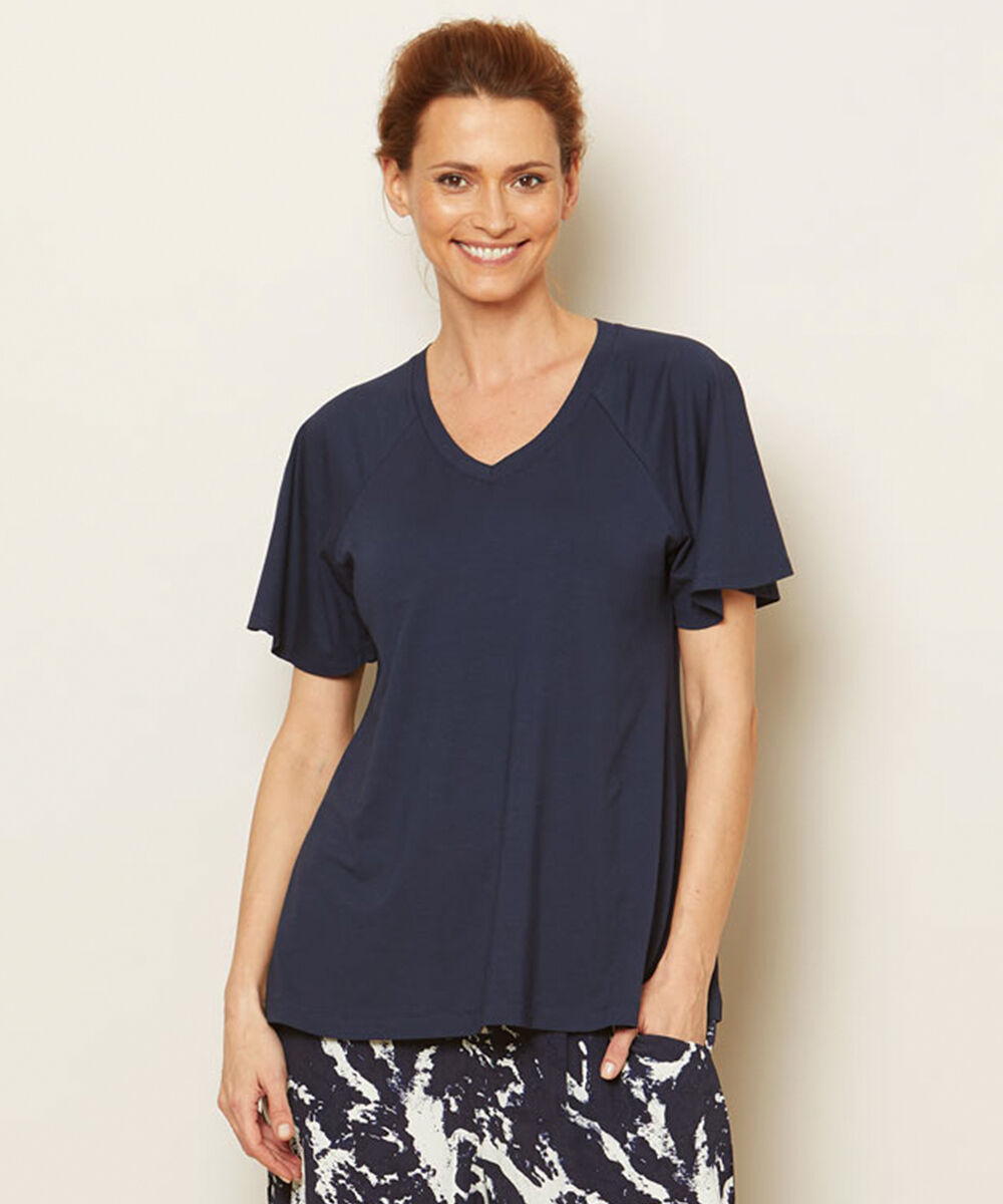 DAVINIA TOP, Navy Blazer