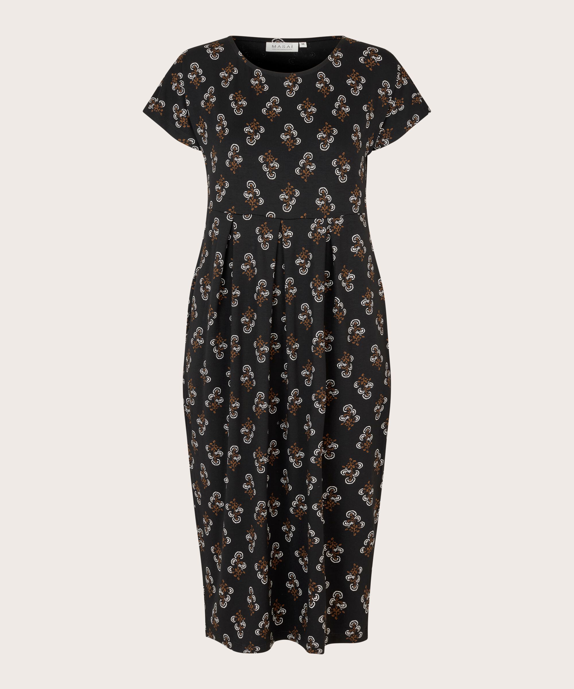 OLNIA JERSEY KLEID, Bronze Brown