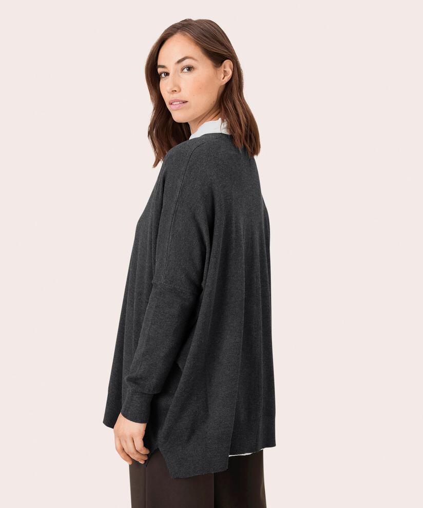 Lina Cardigan, D. Grey mel., hi-res