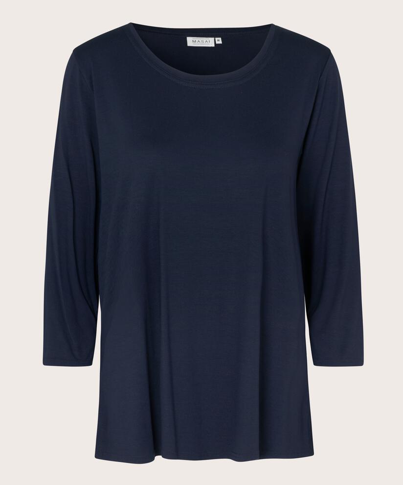 Shirt mit rundem Hals, Navy