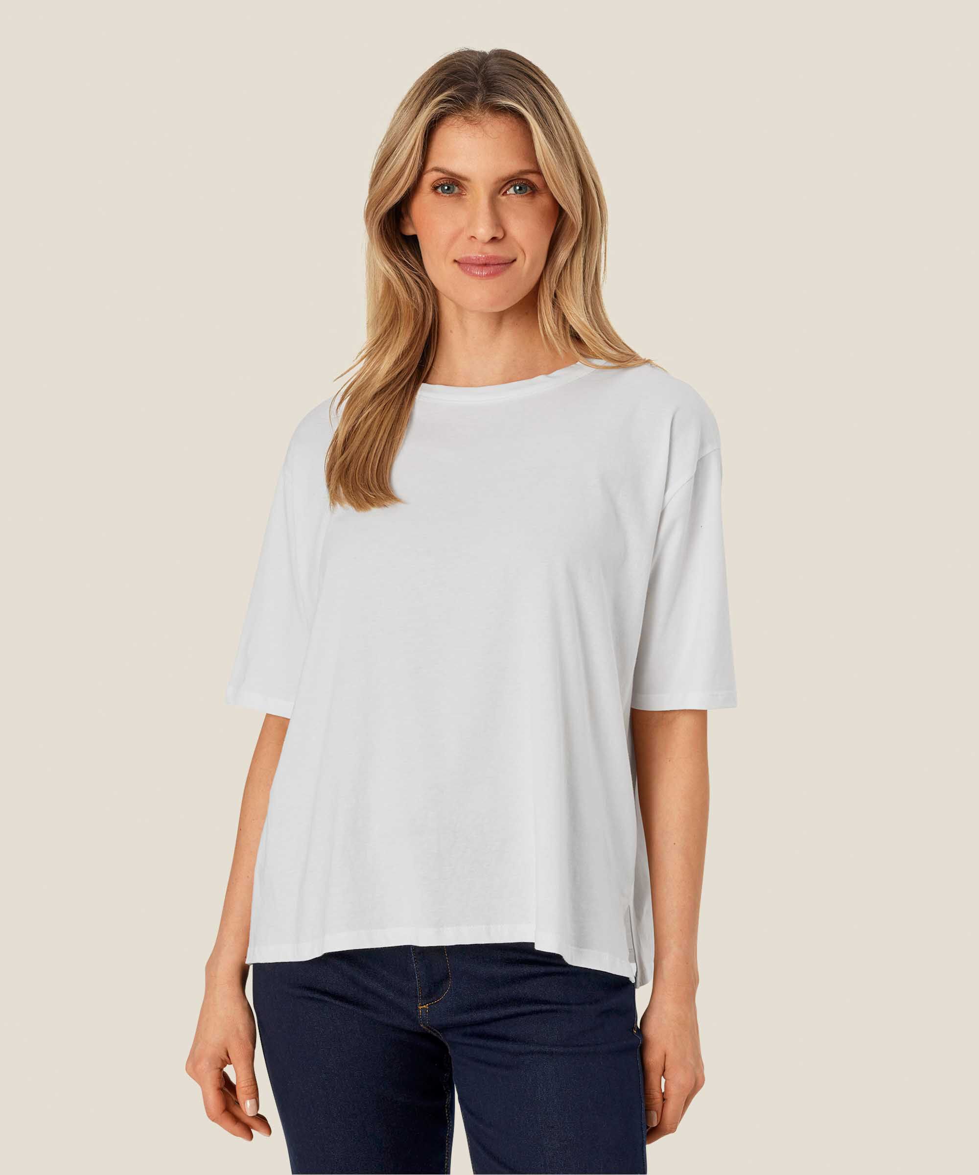 T-shirt Mit Rundhals, White