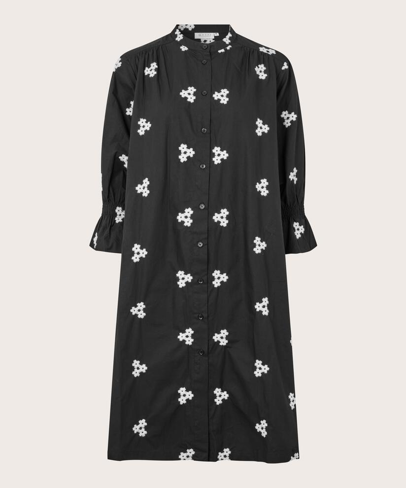Hemdkleid aus weicher Baumwolle, Black