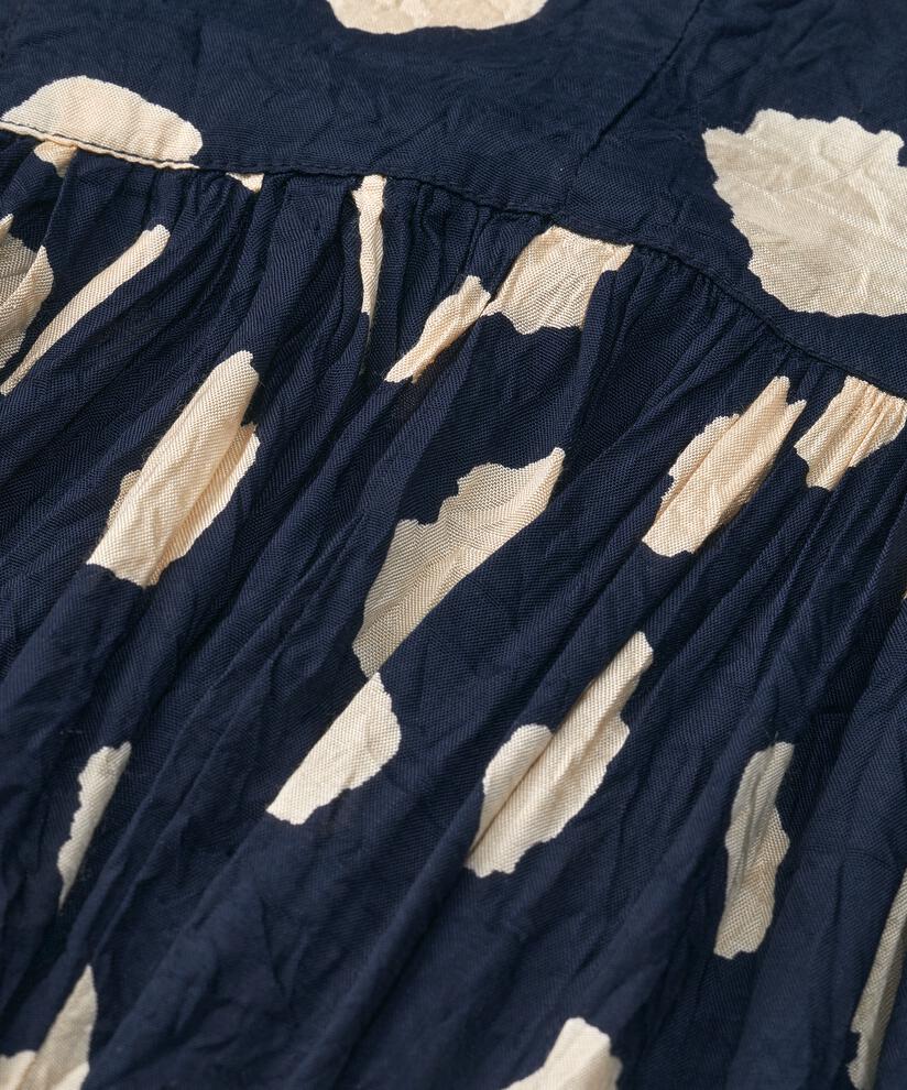 Viskosekleid Mit Dreviertelärmeln, Maritime Blue