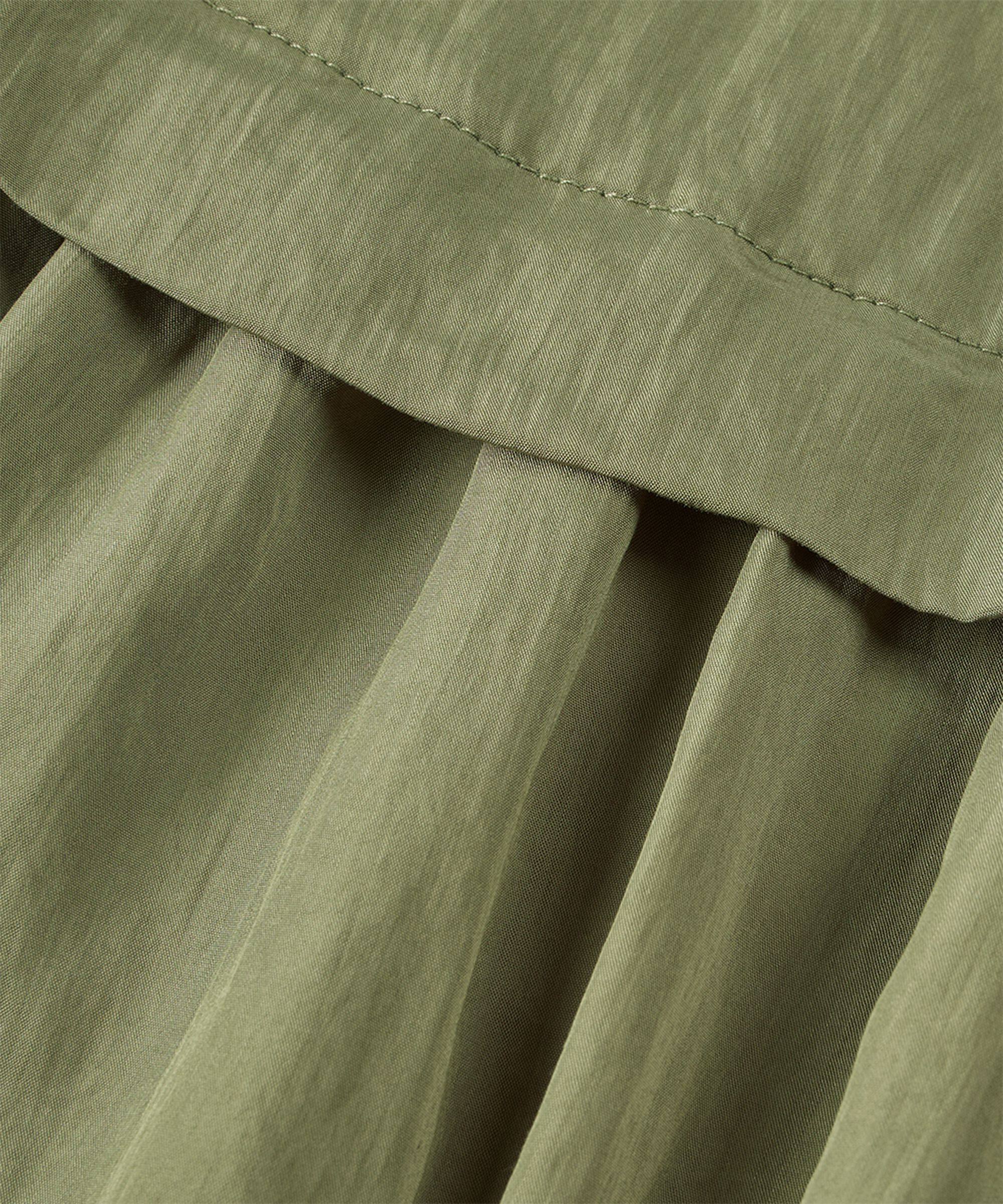 Hemd aus Baumwollmischung mit langen Ärmeln, D. Lichen Green