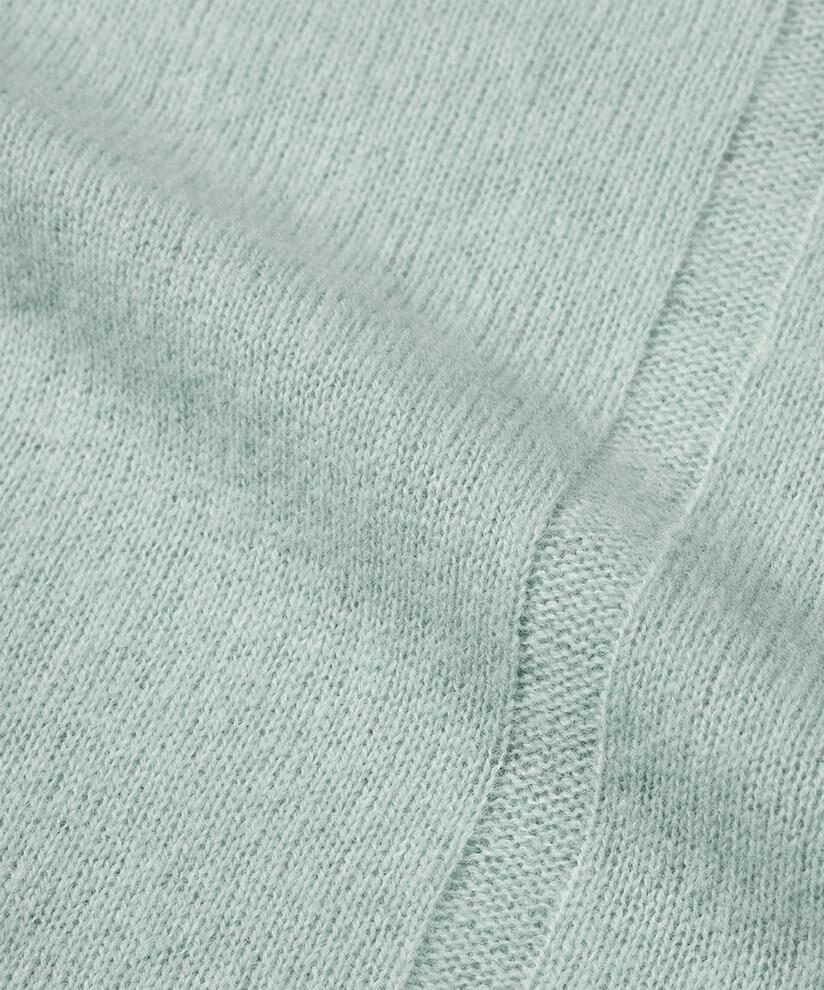 Langärmliger Wollpullover Mit Gerippten Kanten, Ether