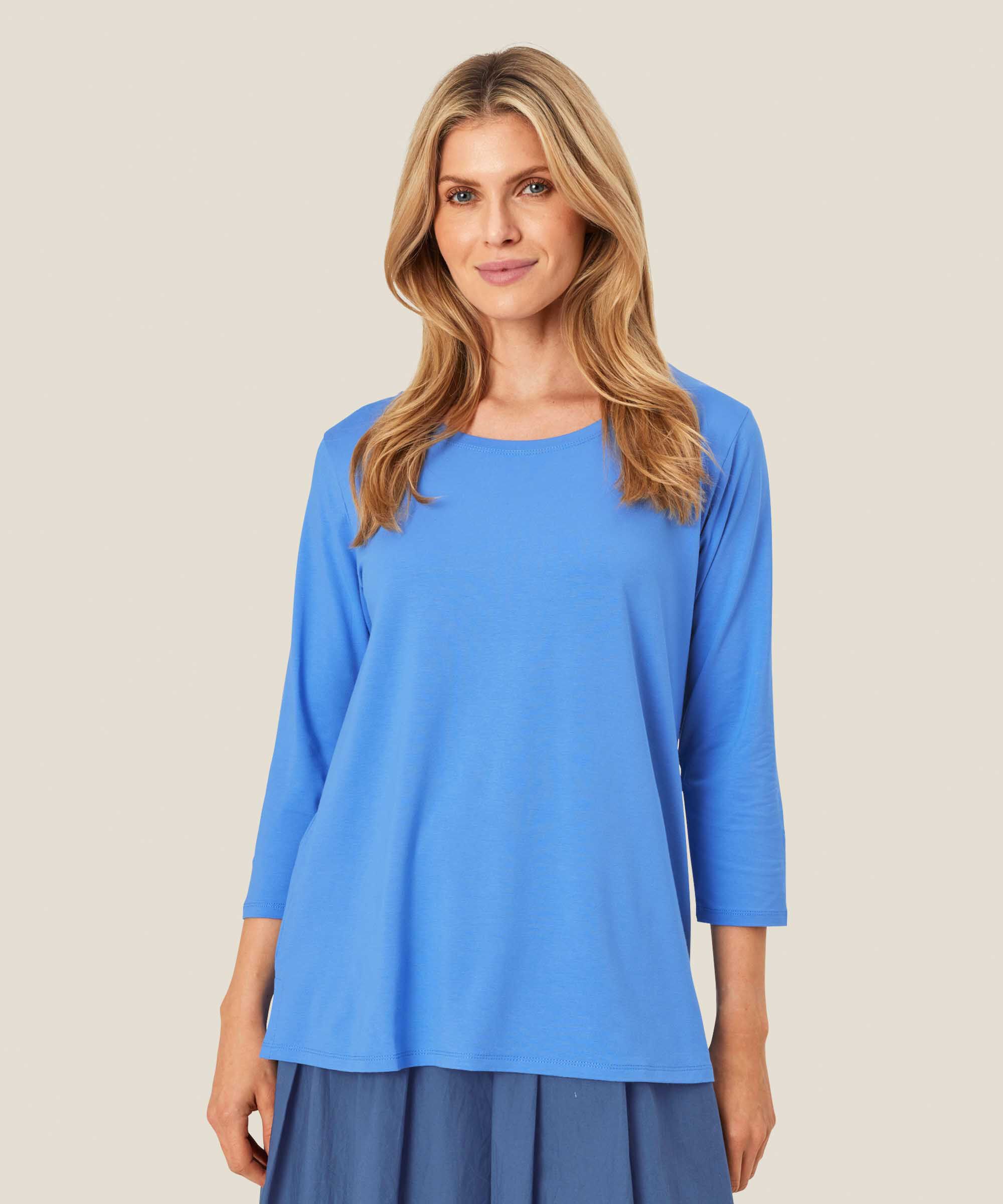 Shirt mit rundem Hals, Ultramarine