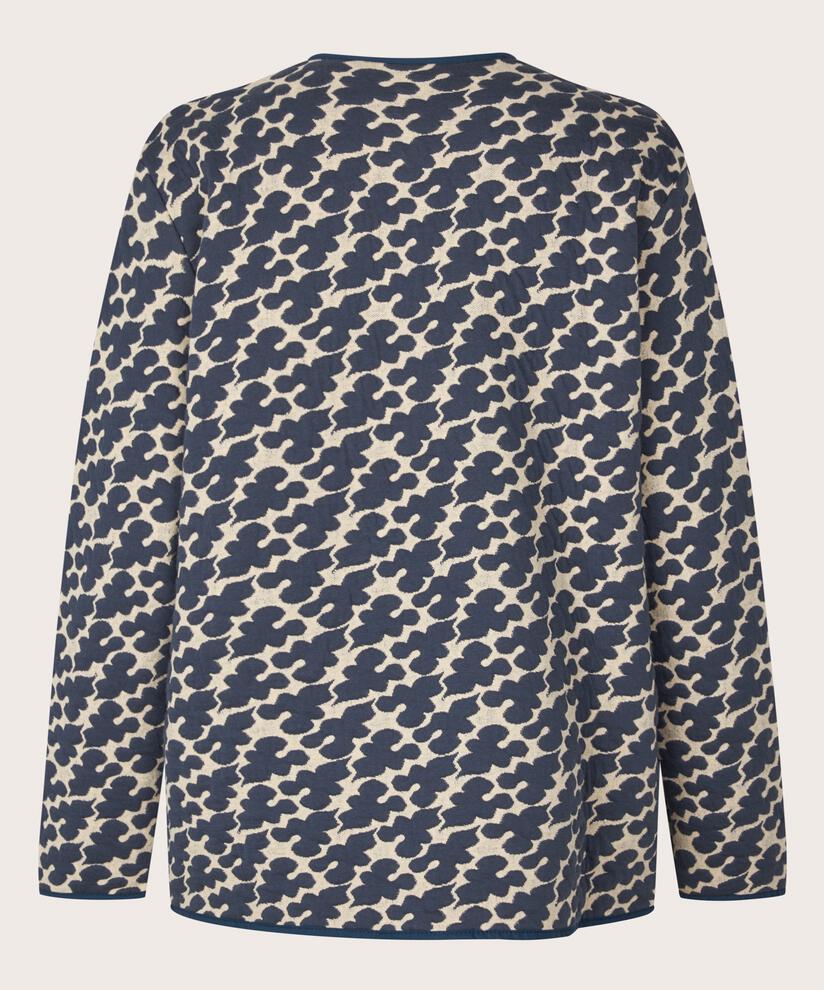 leichte Jacke mit Druckknöpfen und Eingrifftaschen, Mood Indigo