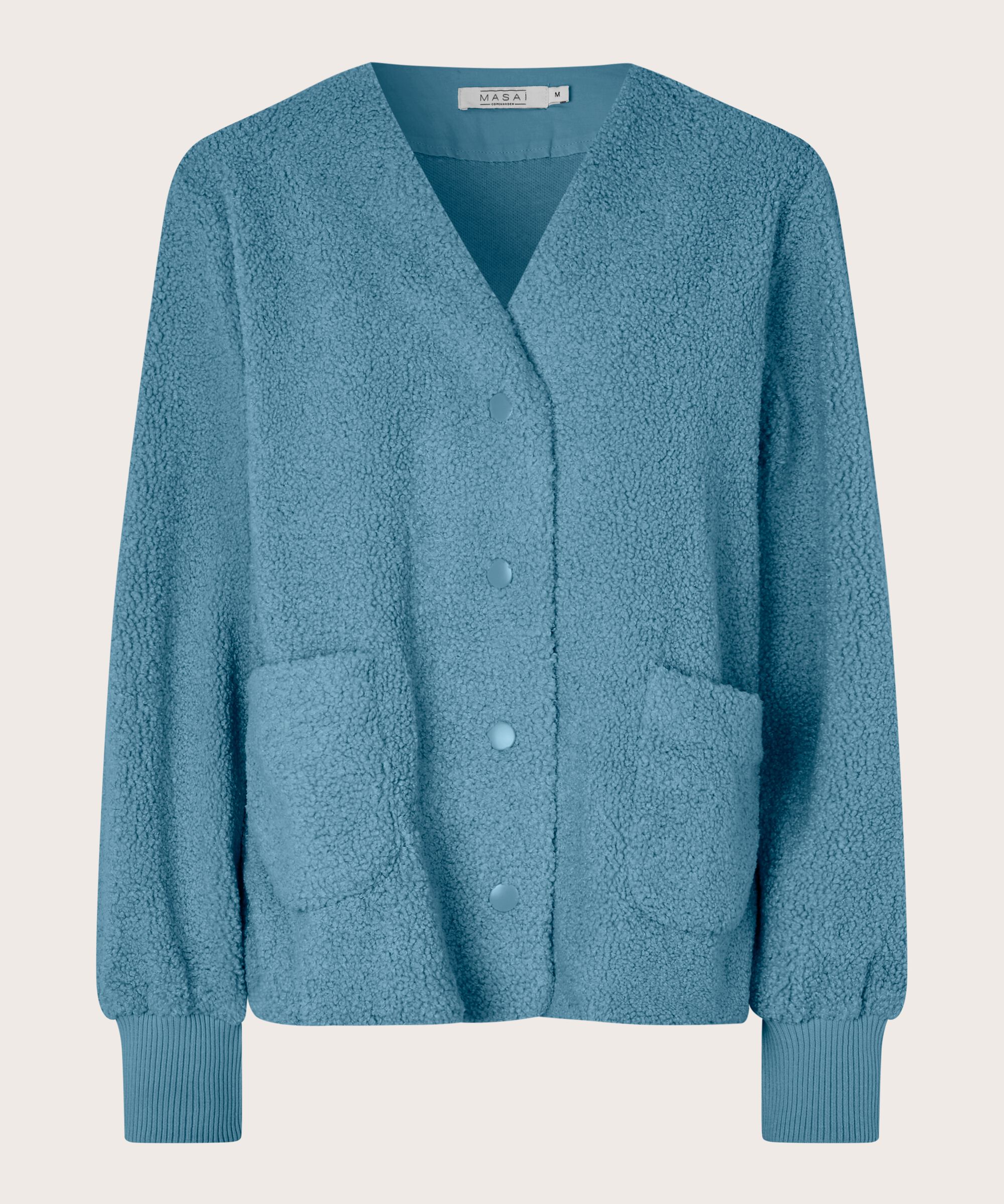 Kurze Jacke Aus Teddyfleece, Proven Blue