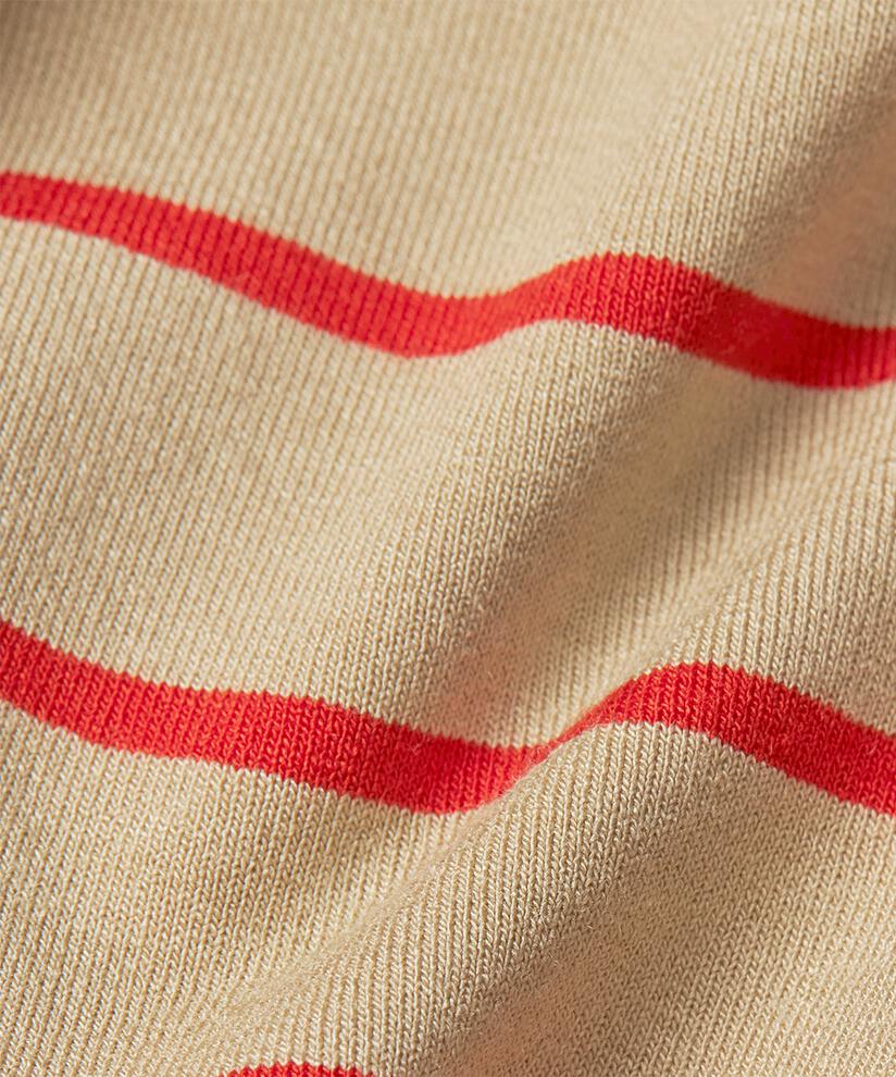 Gestreiftes T-Shirt mit Rundhalsausschnitt, Poinciana