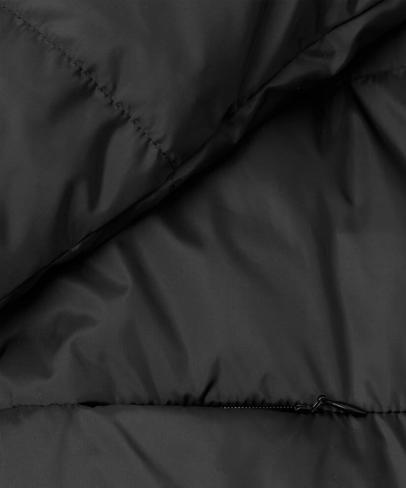 Daunenmantel Mit Kapuze, Black