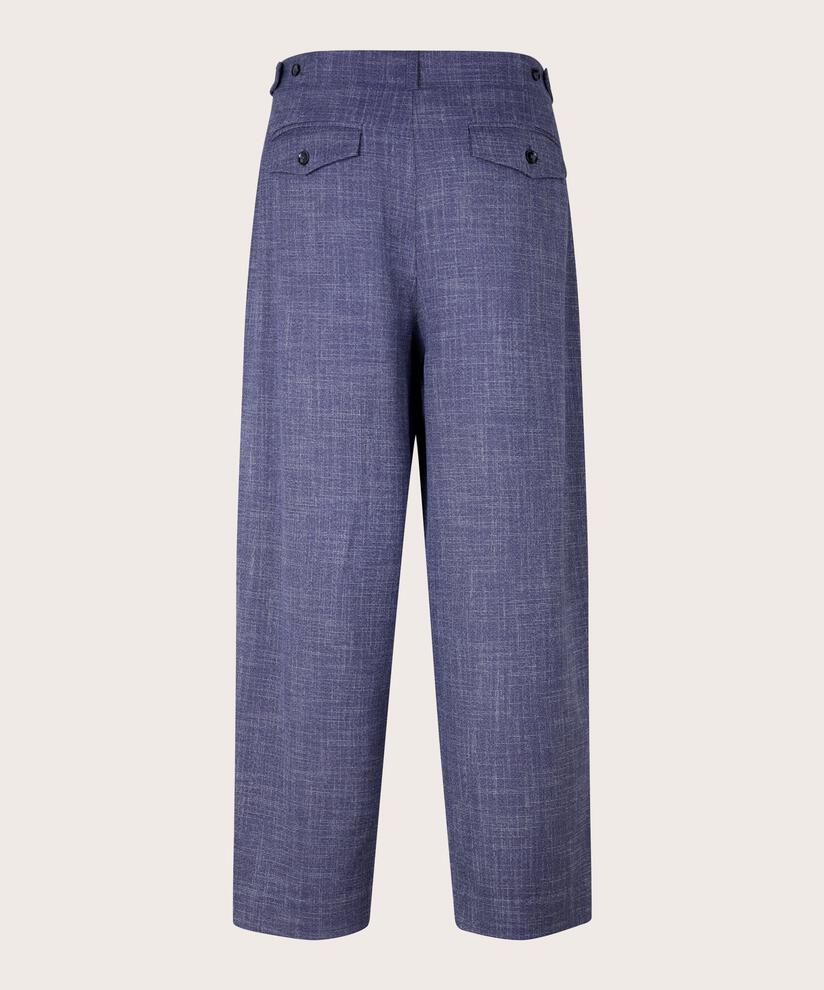 Hose mit Eingrifftaschen und Bügelfalten vorne, Navy Blazer