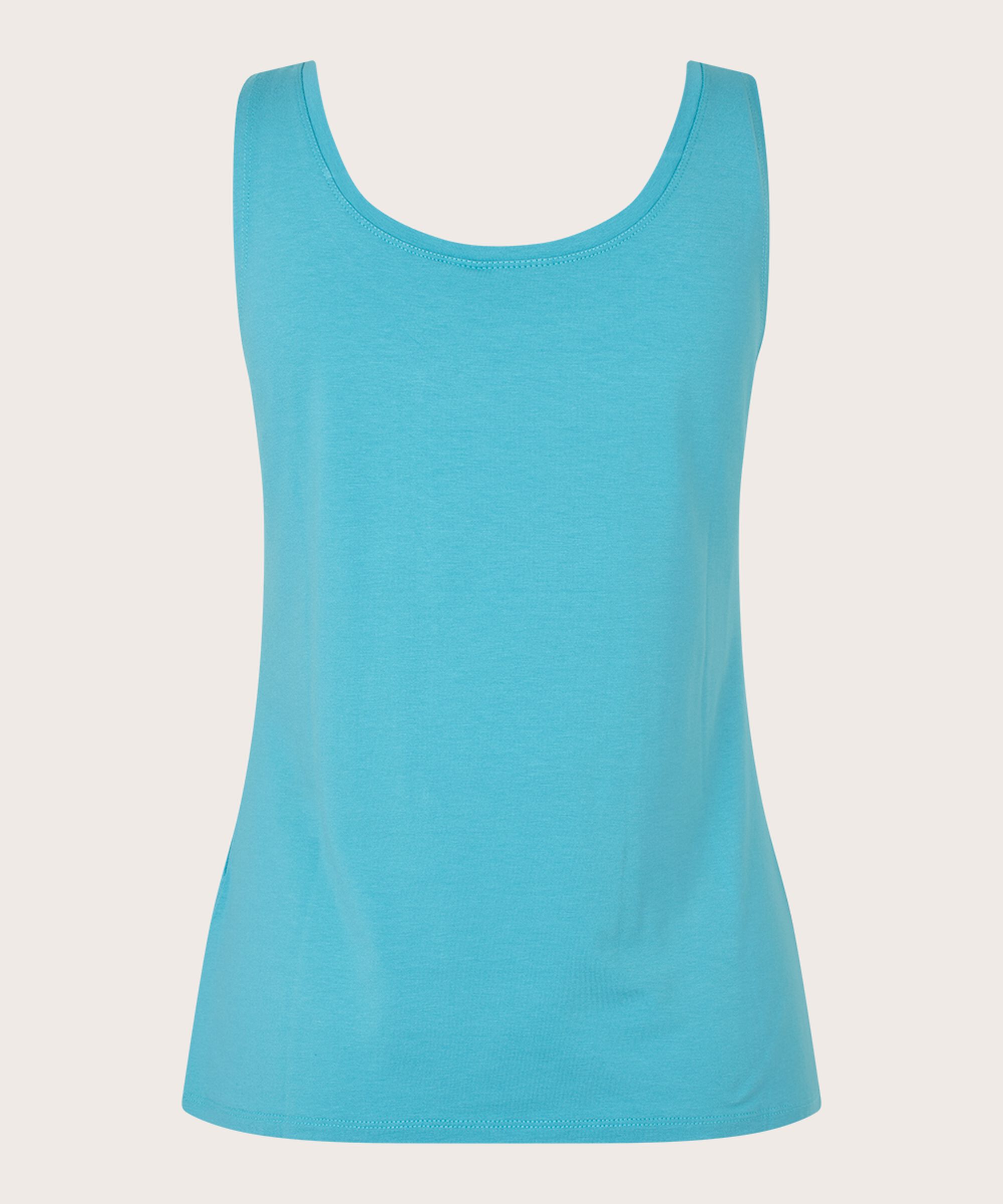 weiches Jersey-Tanktop, Aqua