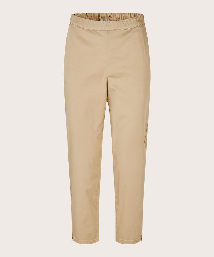 Knöchellange Hose Aus Baumwollstretch, Safari