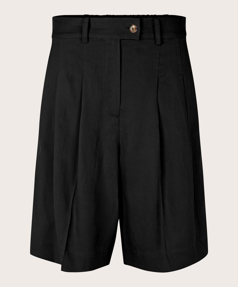 Shorts mit Taschen und Gummizug hinten, Black