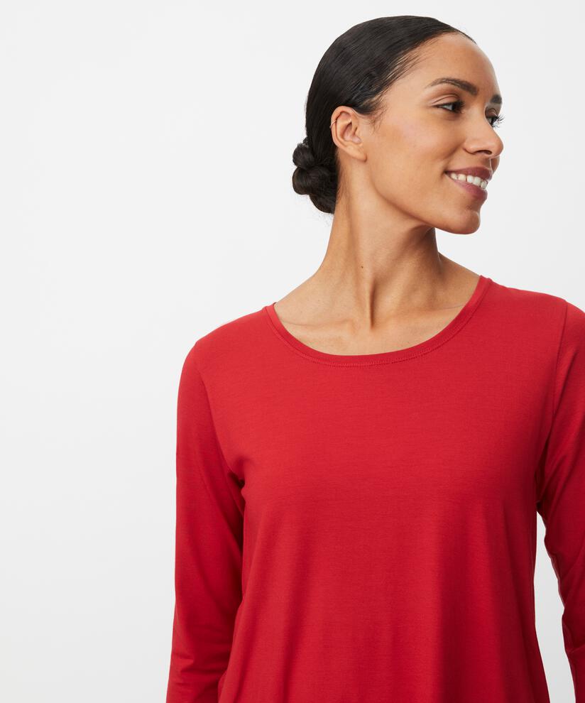 Shirt Mit Rundem Hals, Scarlet Sage
