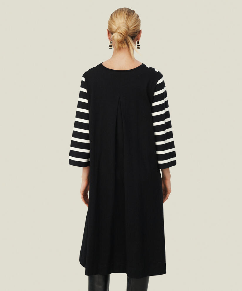 NELENA JERSEY KLEID, Black