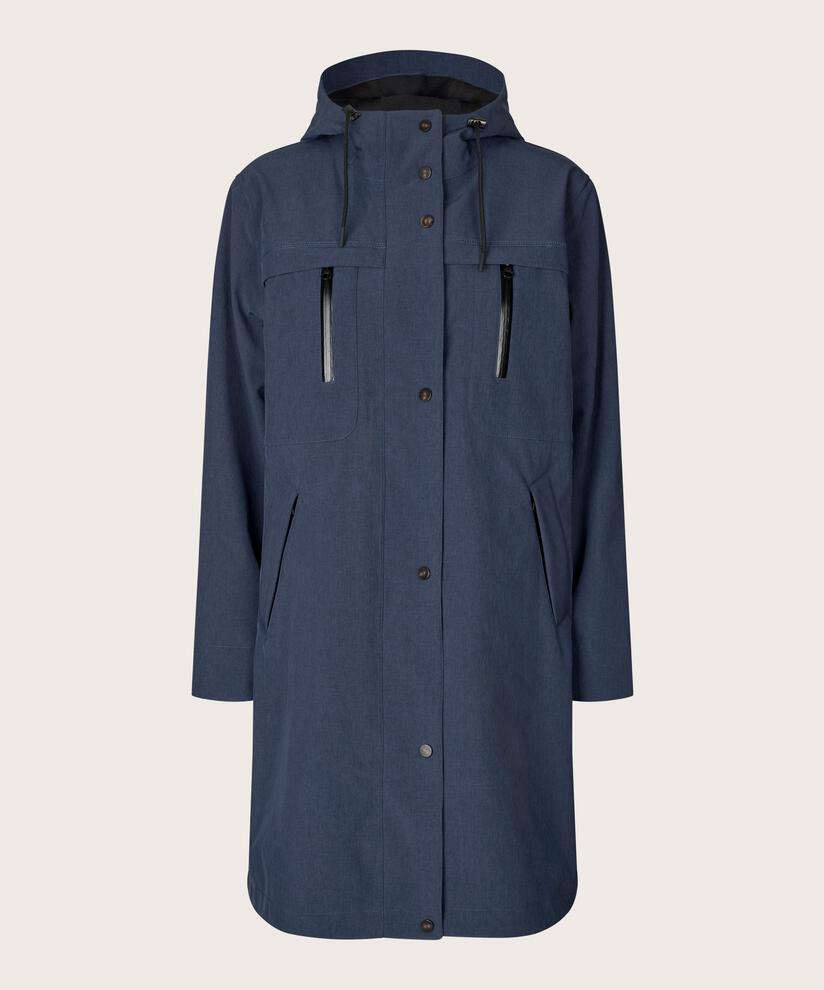 Softshellmantel mit Fleecefutter, Mood Indigo
