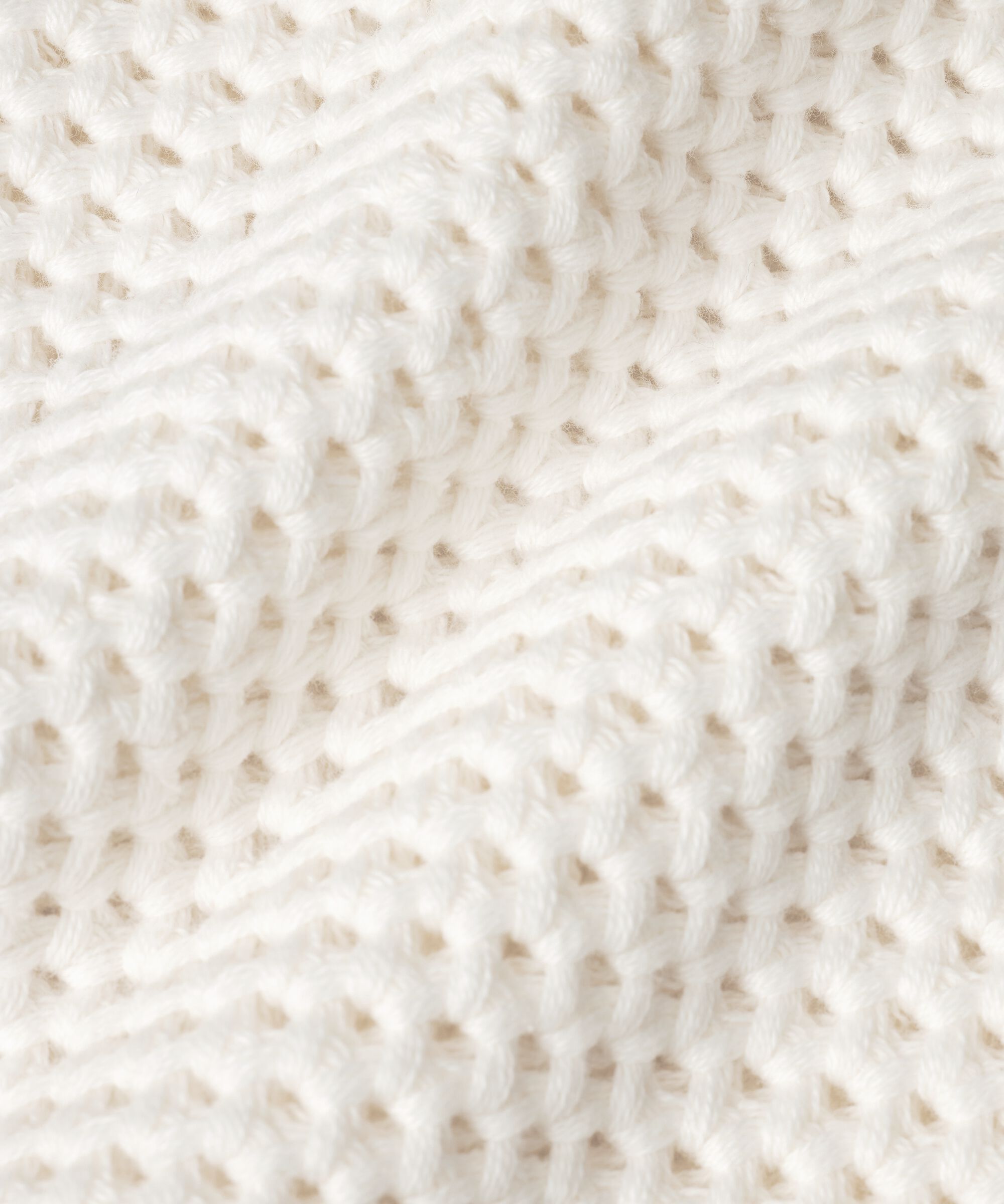 Gestrickte Baumwollweste mit Lochmuster, Jet Stream