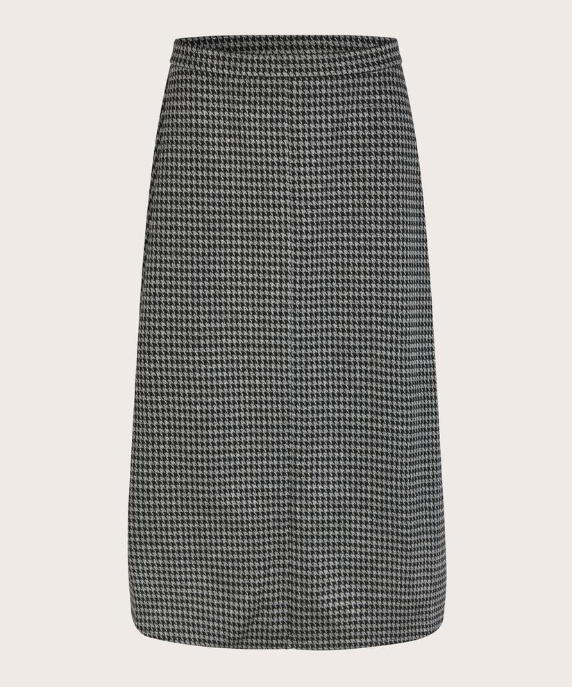 Rock aus schwerem Jersey mit elastischem Bund, Black
