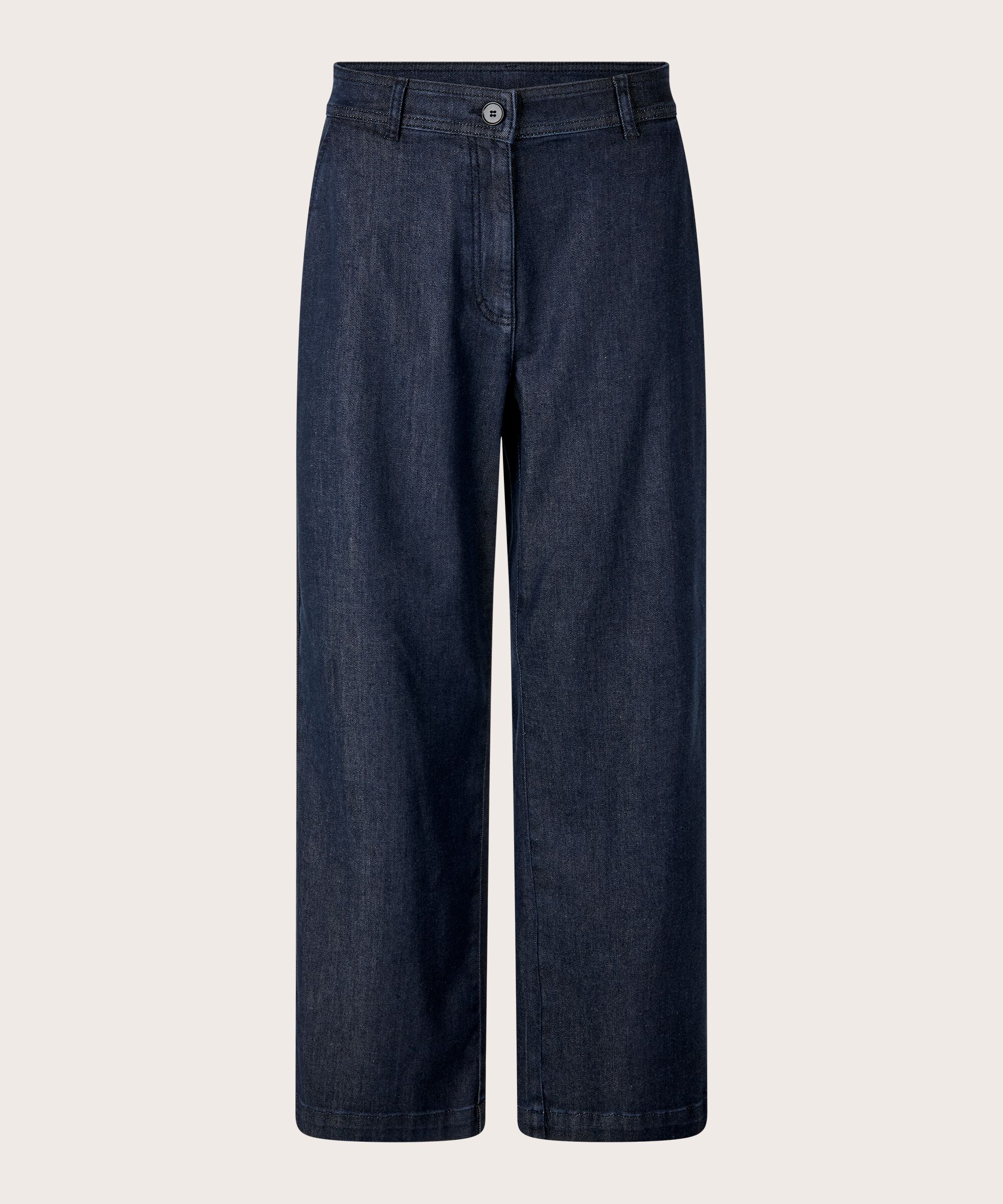 Jeans mit Stretch und geradem Bein, Dark Denim