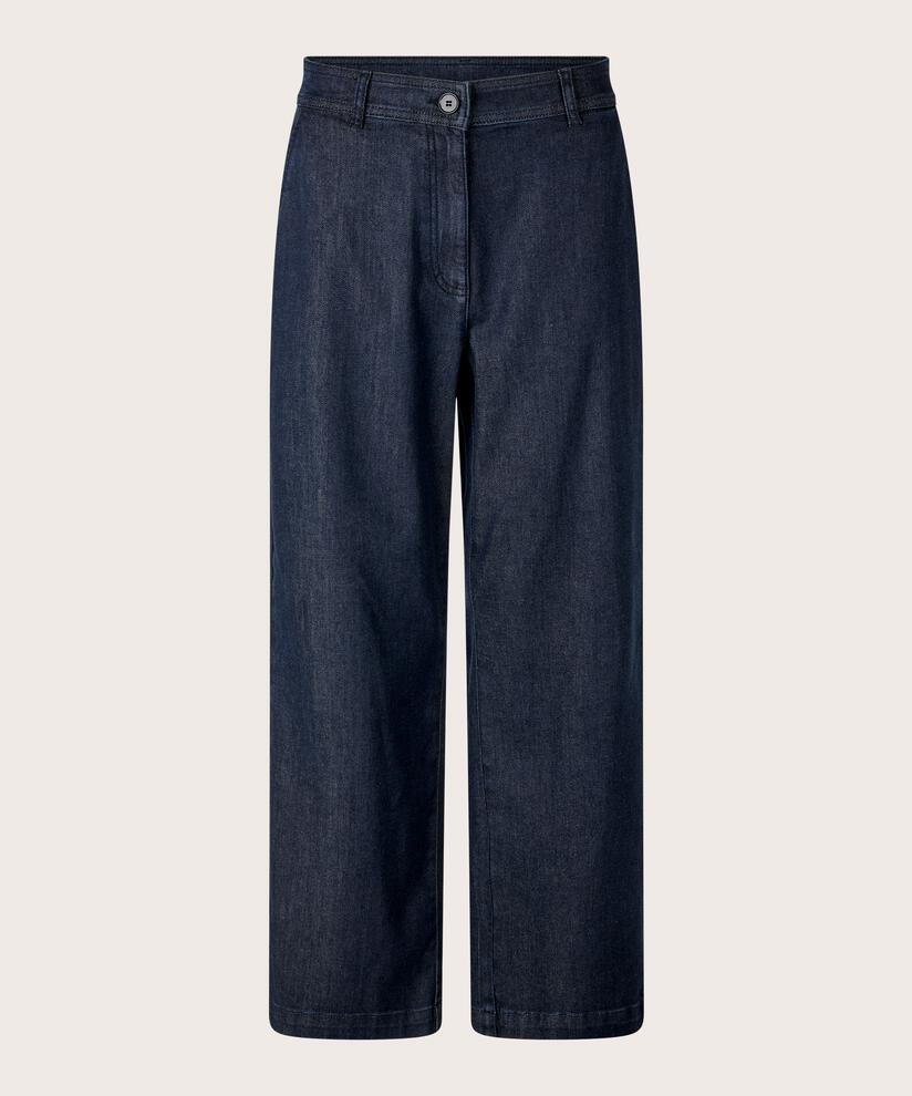 Jeans mit Stretch und geradem Bein, Dark Denim