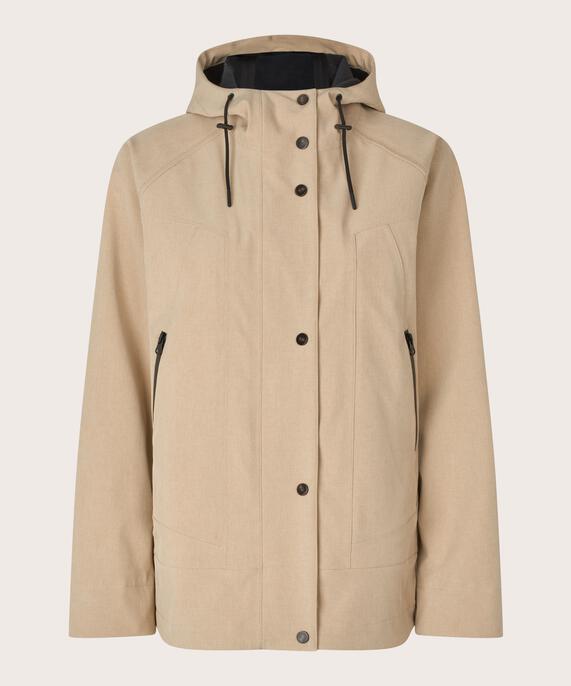 Softshelljacke mit Fleecefutter, Safari