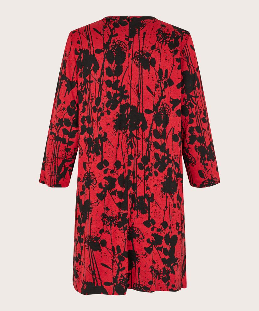 bedruckte Jersey-Tunika mit hohem Ausschnitt, Scarlet Sage