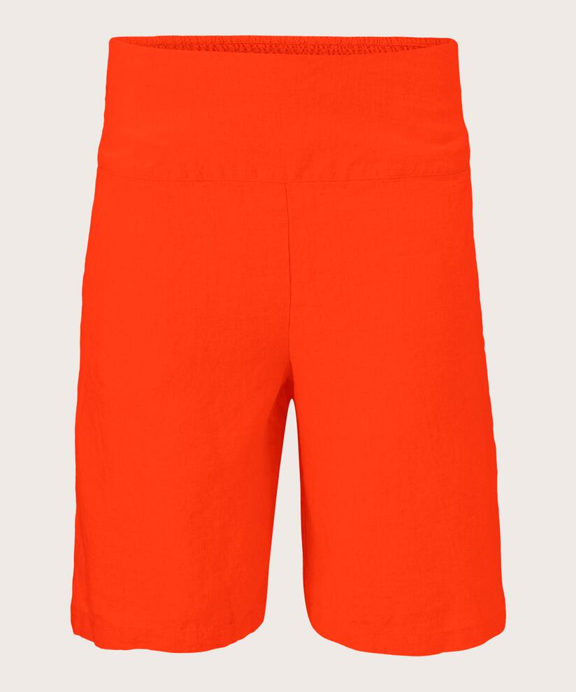 Leinenshorts Mit Gesmoktem Gummizug Hinten, Orange com