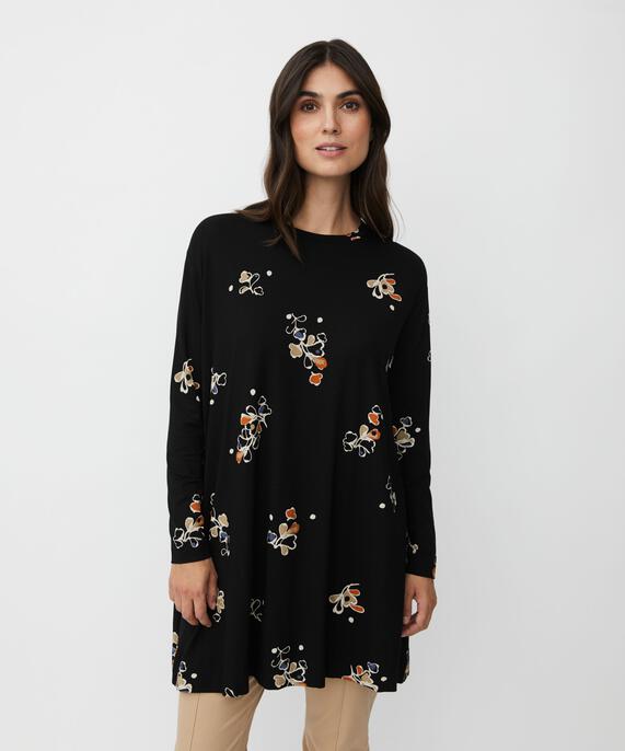 Bedruckte Jersey-tunika Mit Langen Ärmeln, Autumnal