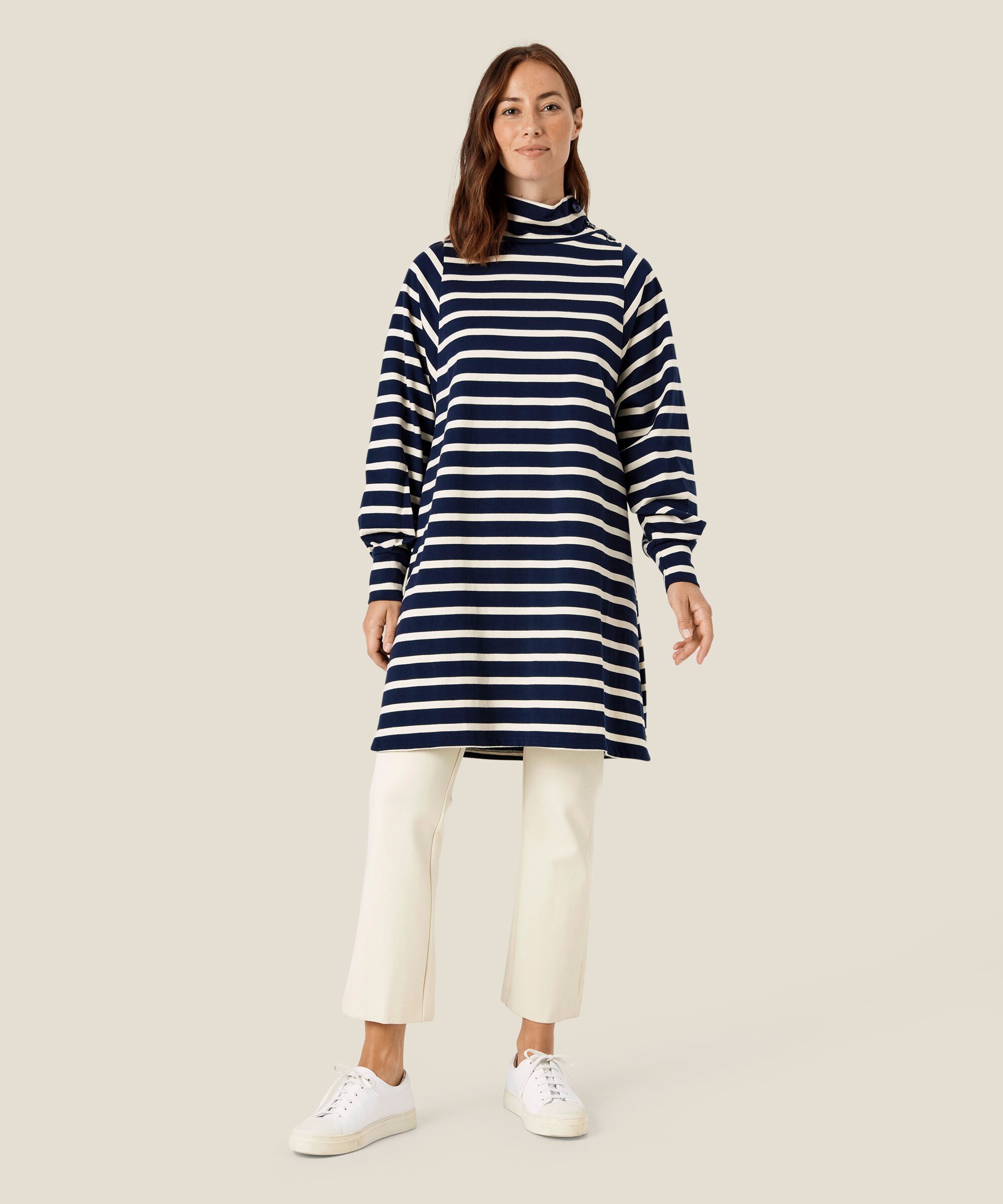 Nejanas JERSEY Kleid, Navy Blazer