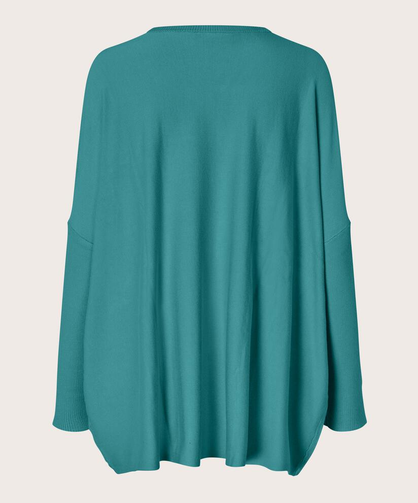 Oversize-pullover Mit Schmalen Ärmeln, Teal