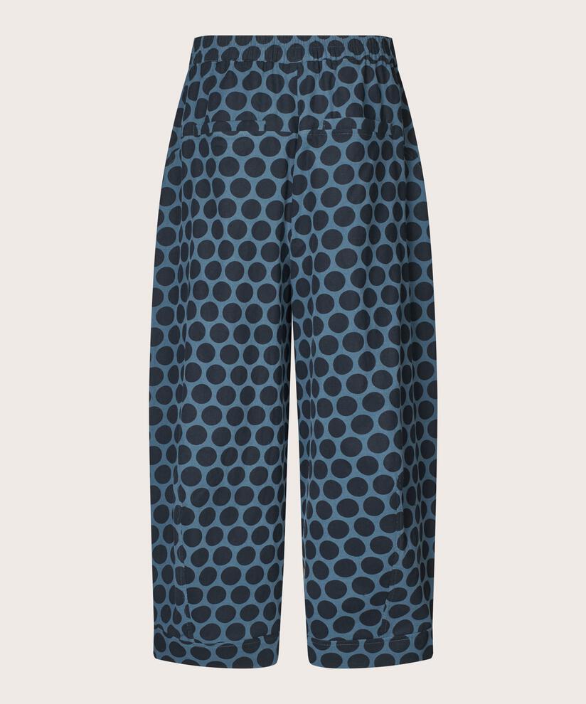verkürzte Cordhose mit Gummizug hinten, Navy Blazer