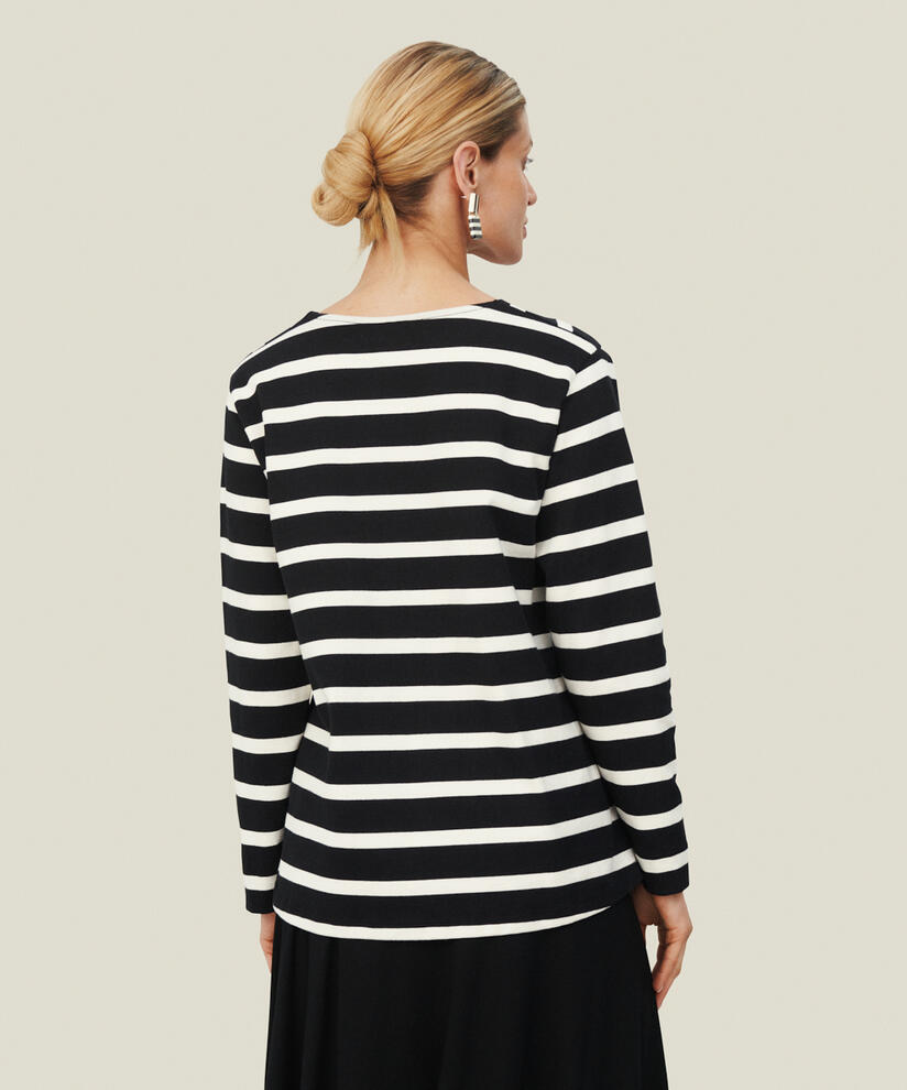 BELINA JERSEY TOP, Black