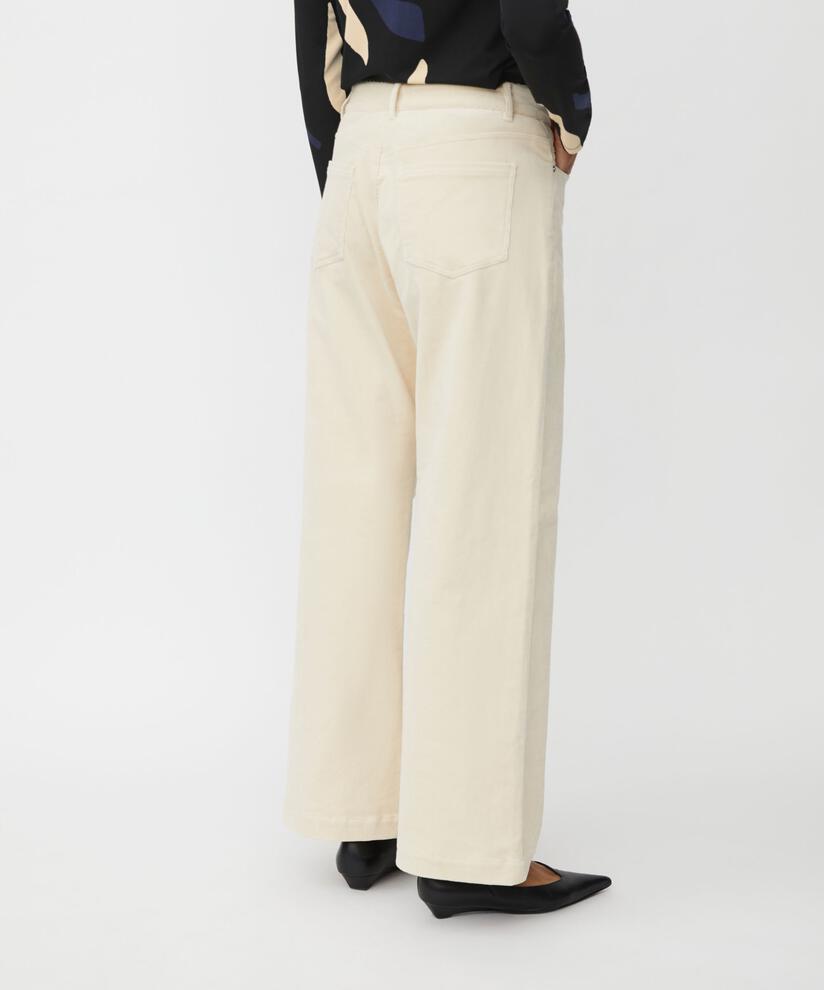 Cordhose mit weitem Bein und festem Bund, Fog
