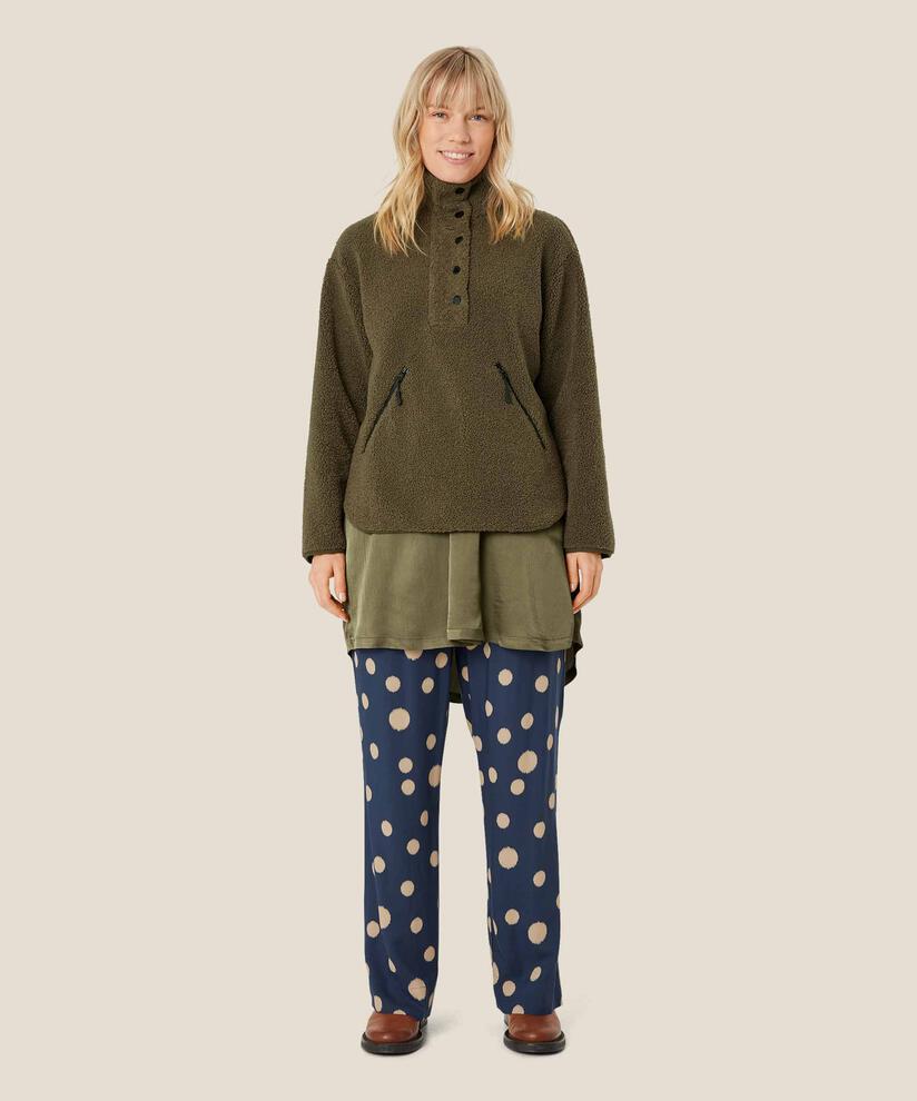 Teddyfleecepullover mit Reißverschluss, Sea Turtle