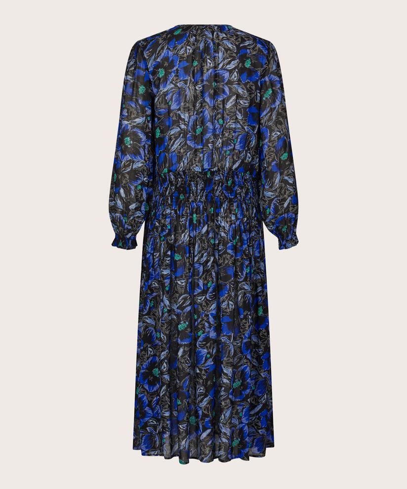 Kleid aus leichter, transparenter Viskose mit gesmokter Taille, Surf the web
