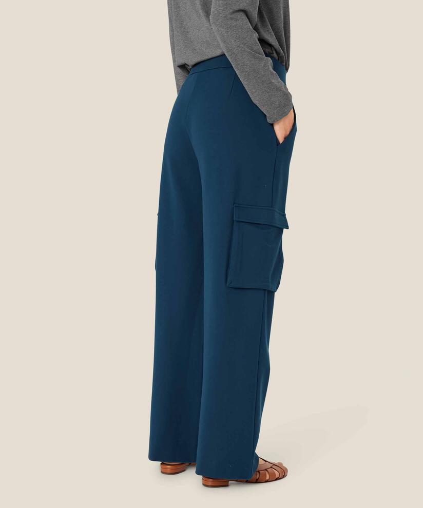 Cargohose in kräftiger Jersey-Qualität, Moonlit Ocean