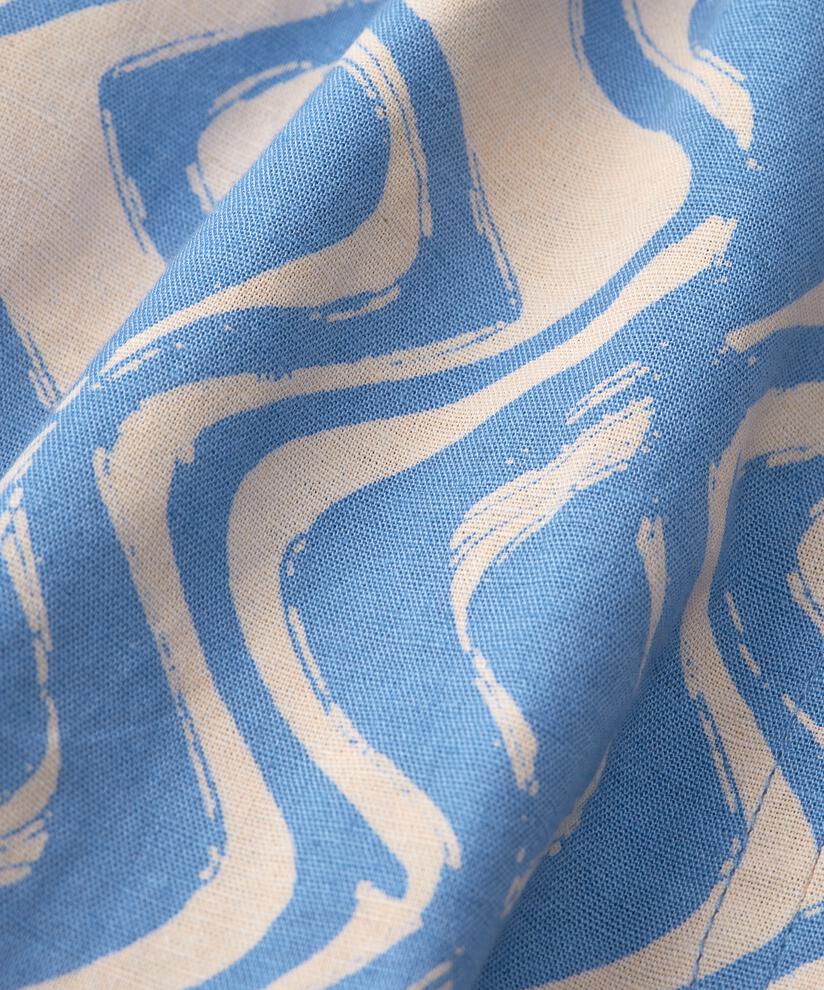Bluse aus Baumwollmix mit 3/4-Ärmeln, Blue Bonnet