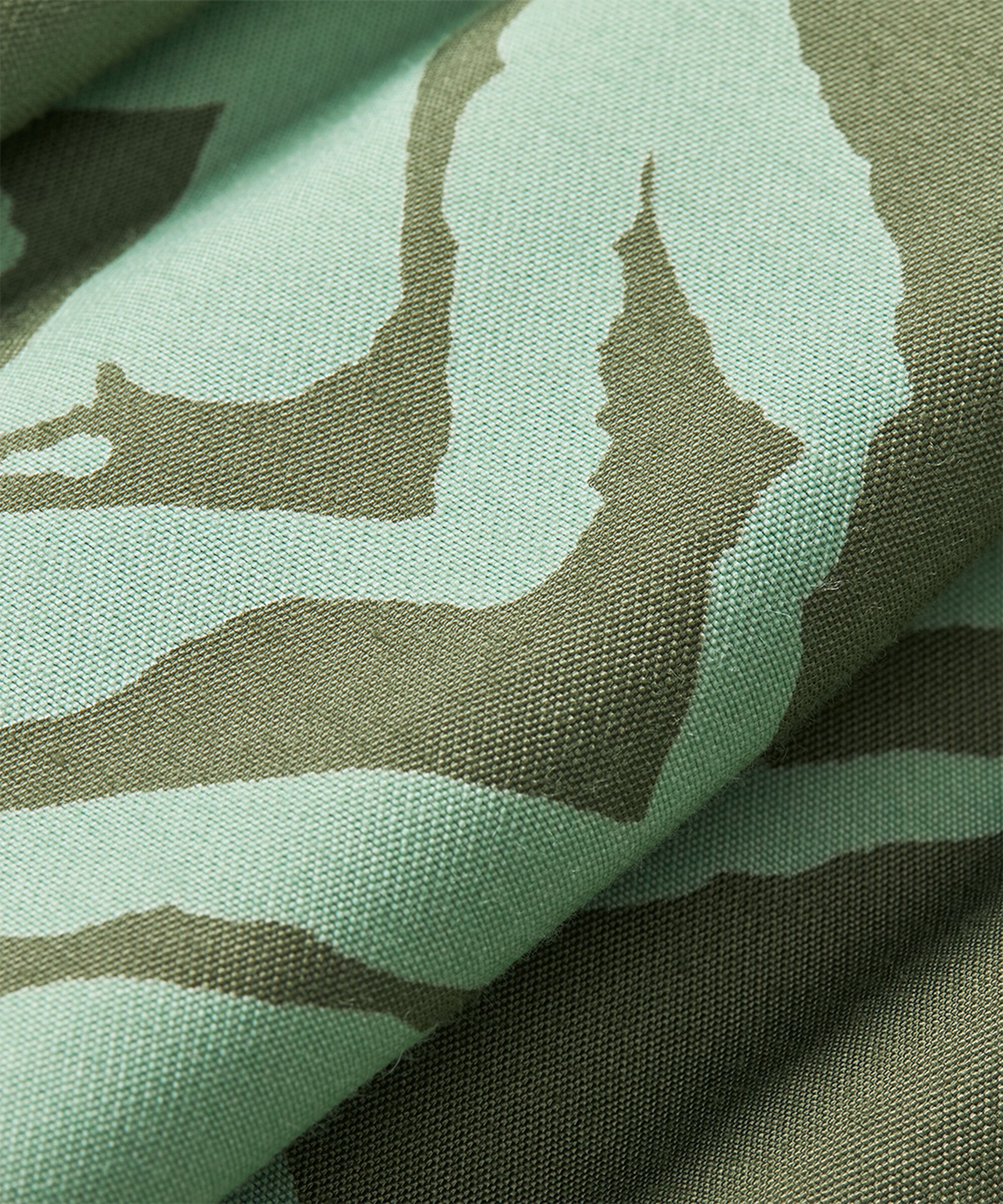 Bedruckter Viskoserock mit Gummizug in der Taille, D. Lichen Green