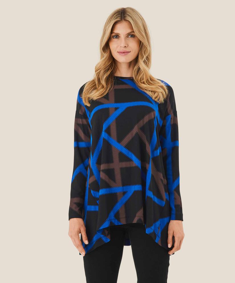 Jersey-Tunika mit Aufdruck, Surf the web