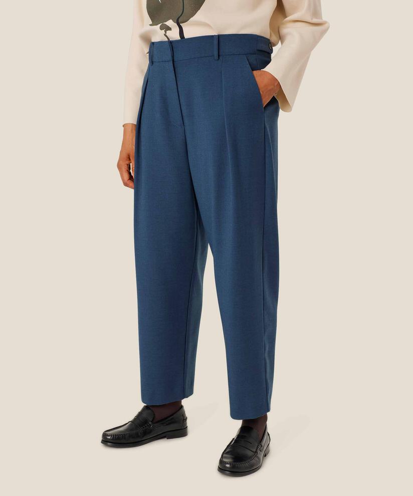 Hose mit festem Bund und Knopfdetails, Moonlit Ocean