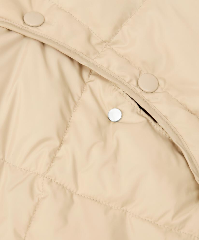 Daunenjacke mit abnehmbarer Kapuze und Ärmeln, Pale Khaki