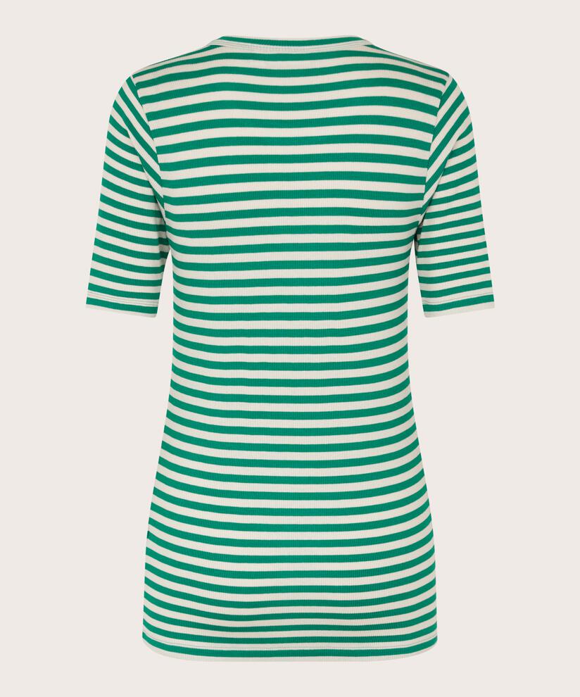 Gestreiftes T-Shirt aus Rippjersey, Greenlake