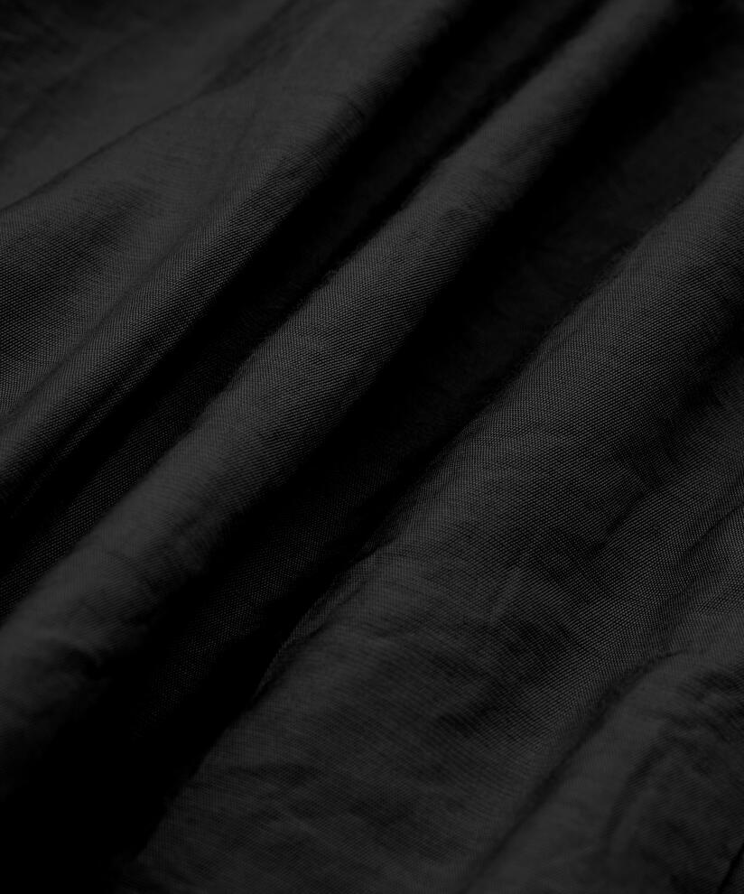 Viskosekleid mit elastischem Rand, Black