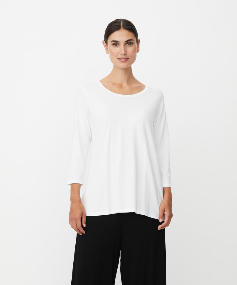 Shirt Mit Rundem Hals, White