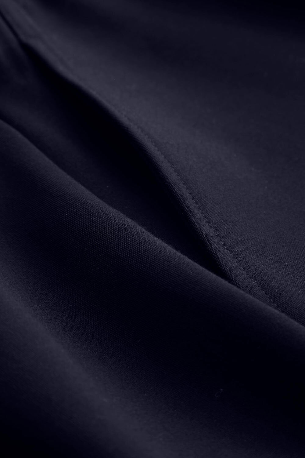 Schwere Jerseyhose mit weitem Bein, Navy