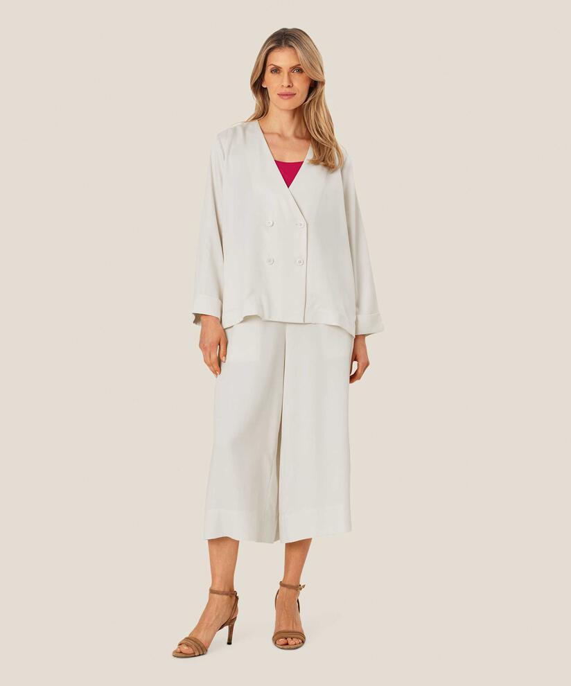 Jacke mit zweireihigem Knopfverschluss und V-Ausschnitt, Jet Stream