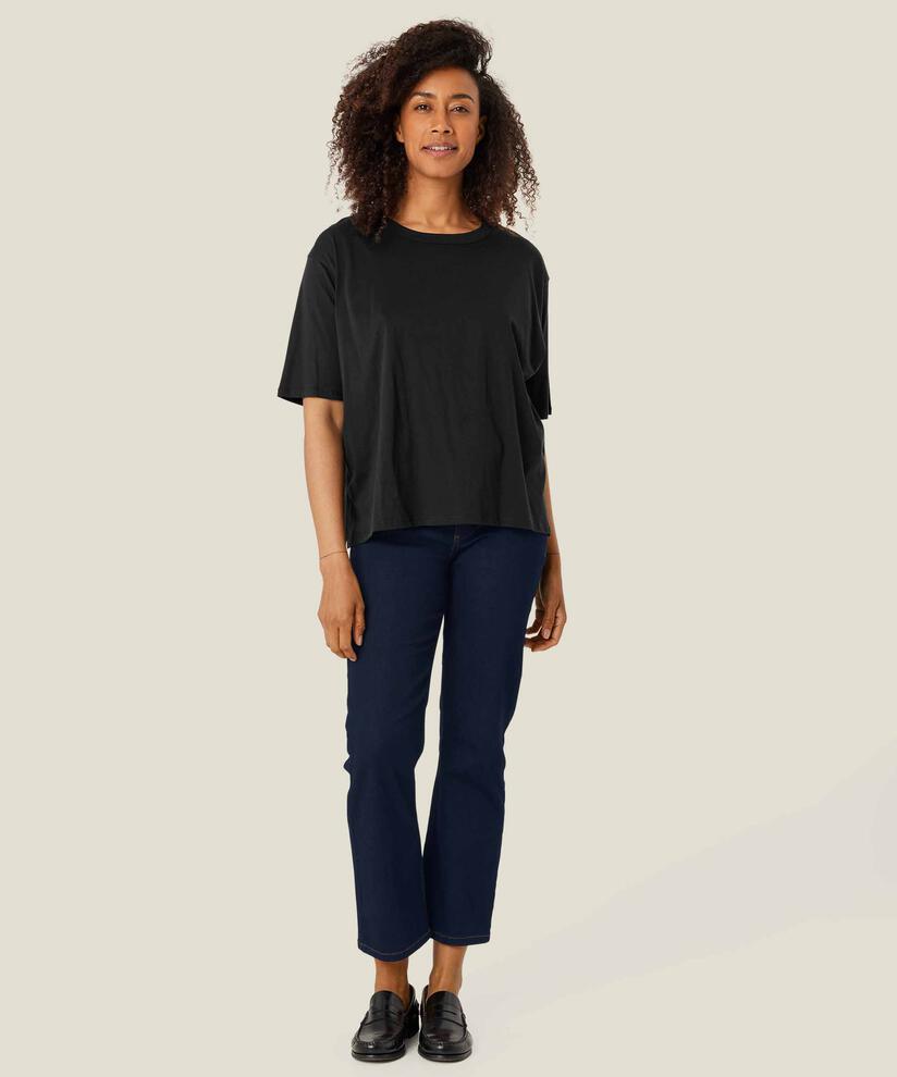 T-shirt Mit Rundhals, Black